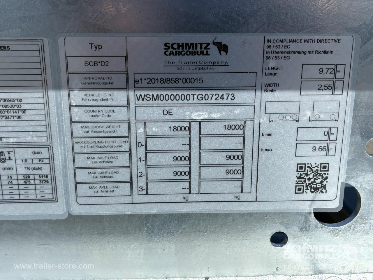 Schmitz Cargobull Anhänger Wechselfahrgestell Standard 
