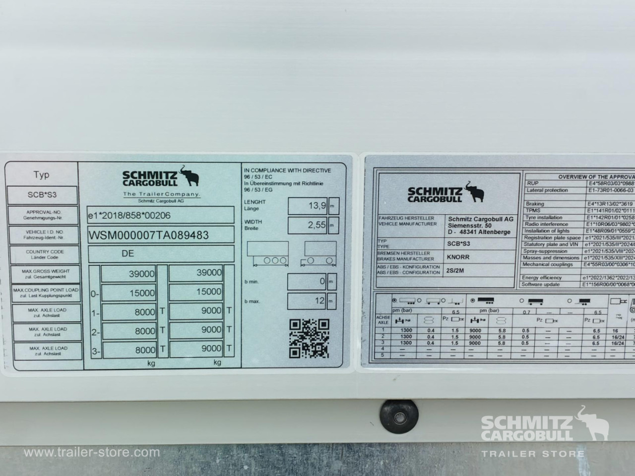 Schmitz Cargobull Curtainsider Standard 