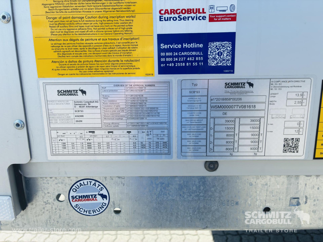 Schmitz Cargobull Trockenfrachtkoffer Standard Doppelstock 