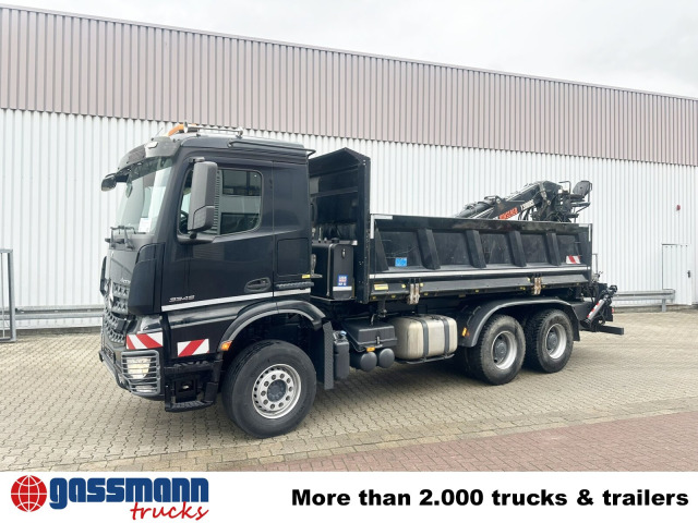 Mercedes Benz Arocs 3345 K 6x4, Heckkran Hiab Jonsered 