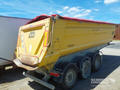 MENCI Semitrailer Tipper Steel half pipe body 26m³ 