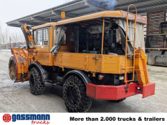 Unimog U52 411 4x4, Schmidt Schneefräse mit 