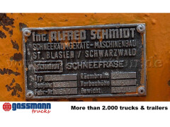 Unimog U52 411 4x4, Schmidt Schneefräse mit 